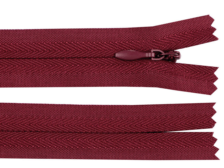 Špirálový zips skrytý No 3 dĺžka 20 cm
