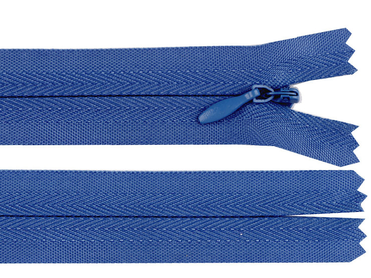 Špirálový zips skrytý No 3 dĺžka 22 cm