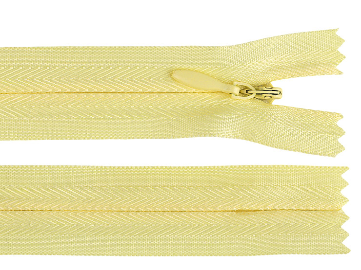 Špirálový zips skrytý No 3 dĺžka 40 cm