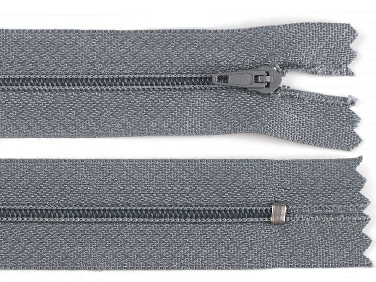 Nylon Zipper width 3 mm length 25 cm pinlock