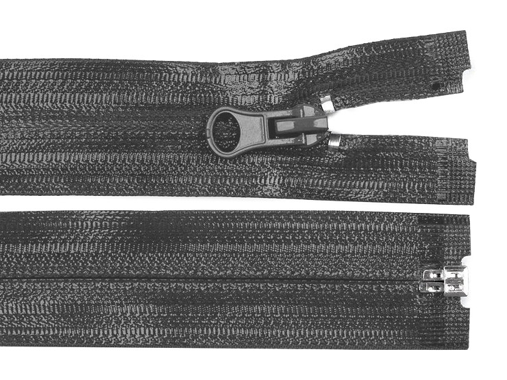 Vodeodolný zips šírka 7 mm dĺžka 80 cm špirálový