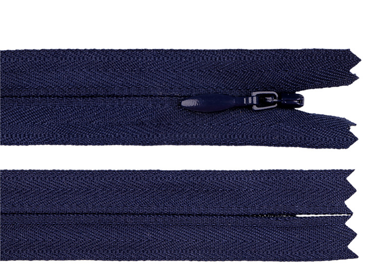 Invisible nylon zipper YKK No 4, length 60 cm