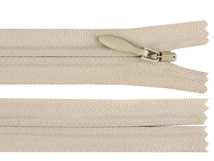 Spirálový zip skrytý YKK No 4 délka 60 cm