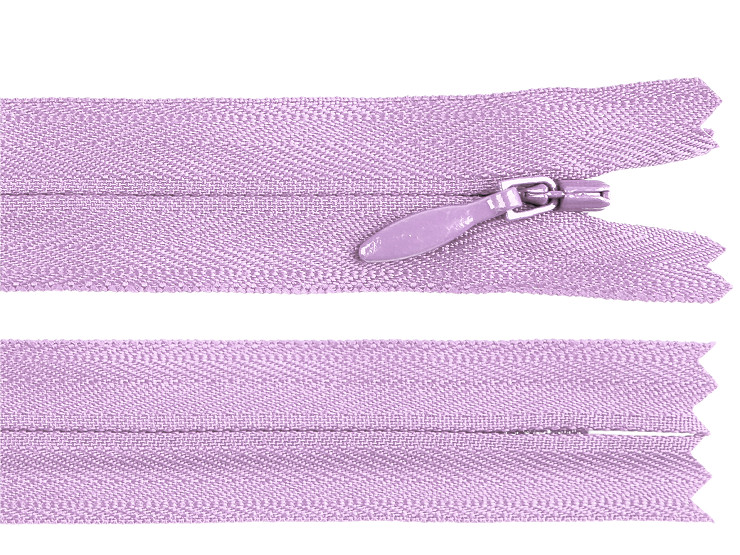 Špirálový zips skrytý YKK No 4 dĺžka 50 cm