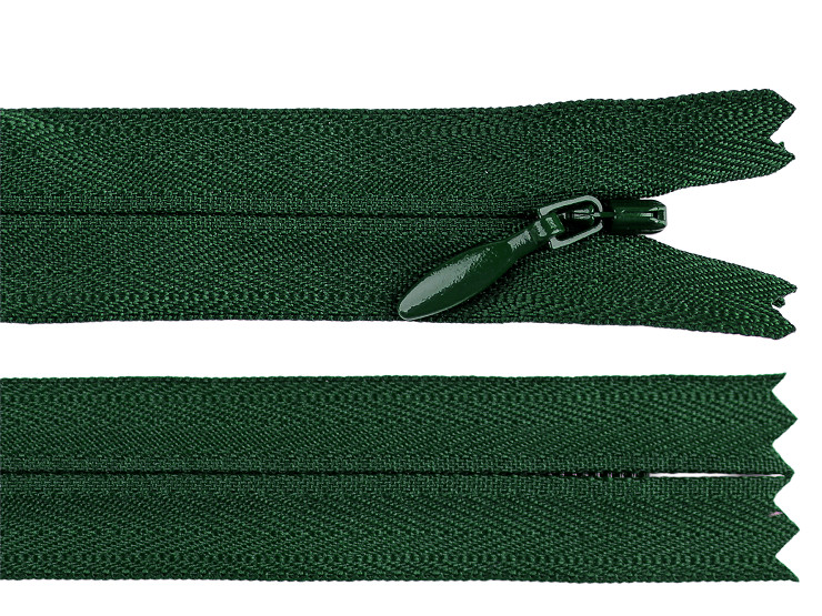 Špirálový zips skrytý YKK No 4 dĺžka 50 cm