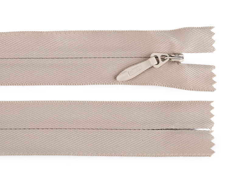 Spirálový zip skrytý No 5 délka 60 cm pevný