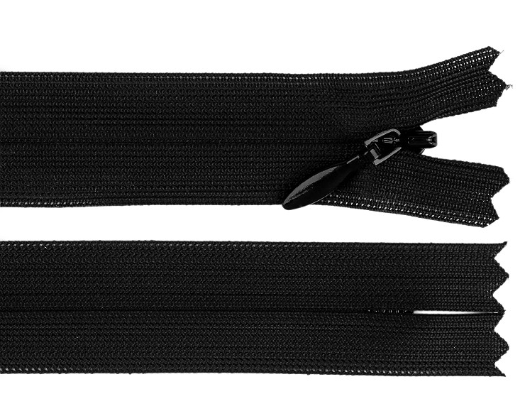 Spirálový zip skrytý YKK No 5 délka 60 cm dederon