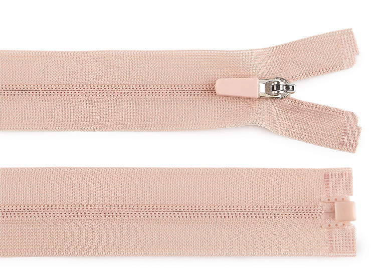 Spirálový zip skrytý dělitelný No 3 délka 45 cm