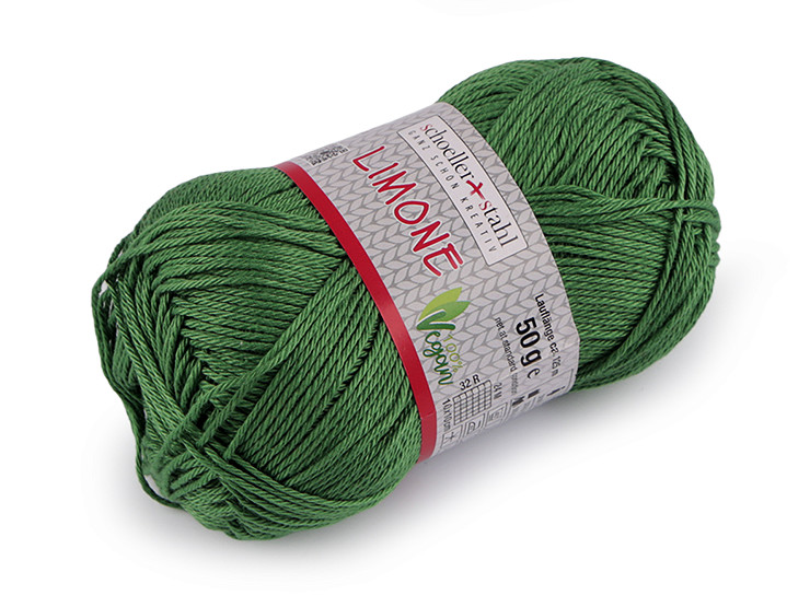 Fil à tricoter en coton Limone, 50 g