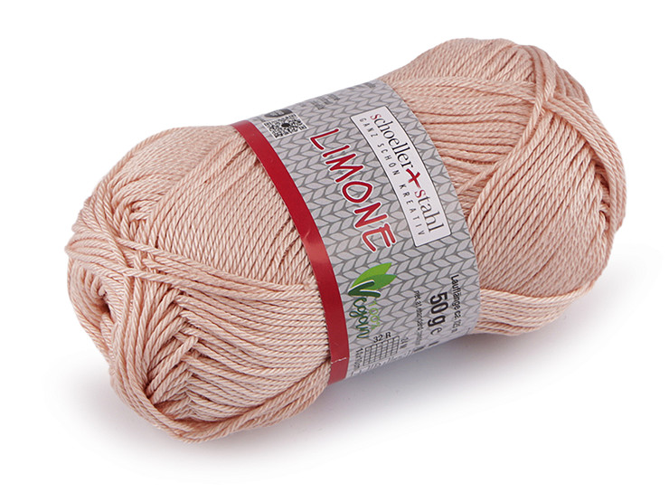 Fil à tricoter en coton Limone, 50 g