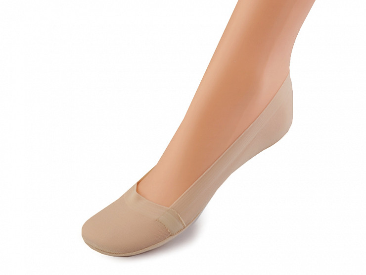 Ponožky do balerín so silikónom a protisklzom, bavlnené