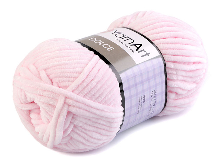 Fil à tricoter chenille YarnArt Dolce, 100 g