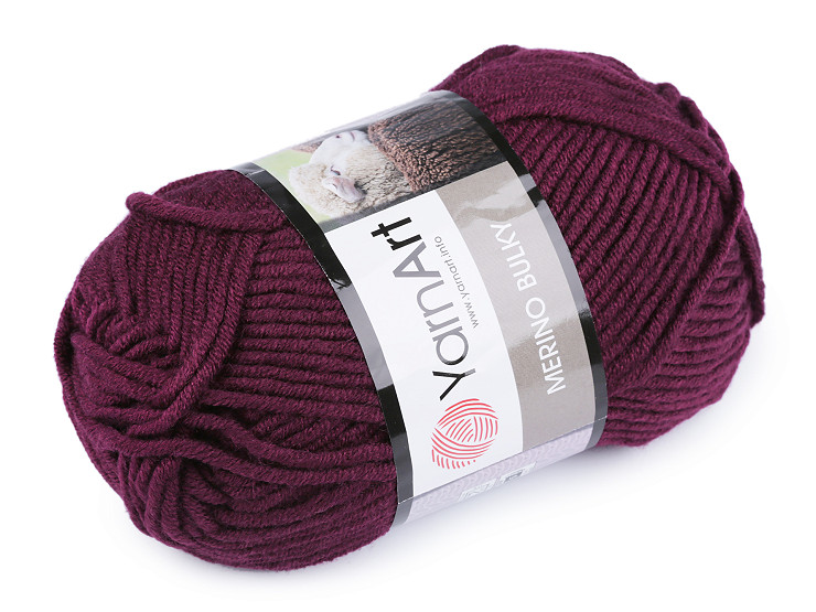 Fir de tricotat Merino bulky, 100 g