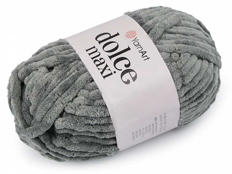Fil à tricoter chenille Dolce Maxi, 200 g 