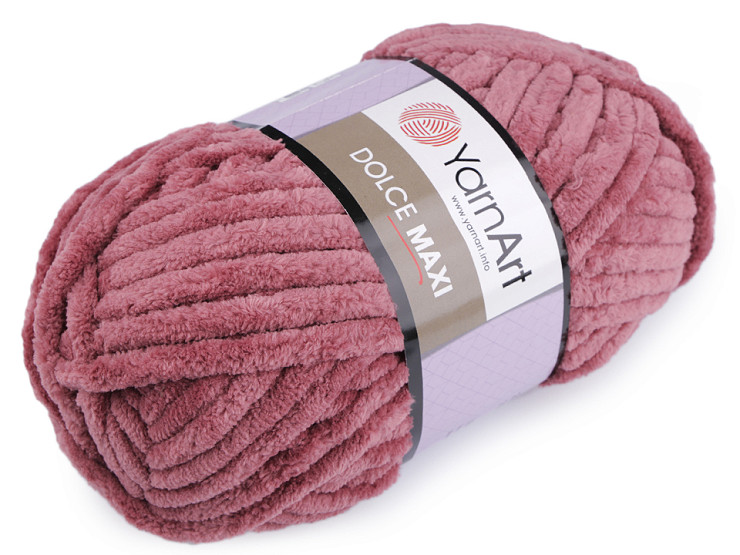 Fil à tricoter chenille Dolce Maxi, 200 g 