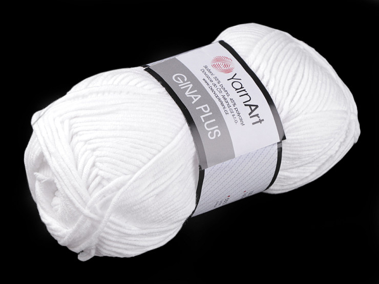 Hilo de tricotar Yarn Gina / Jeans Plus 100 g
