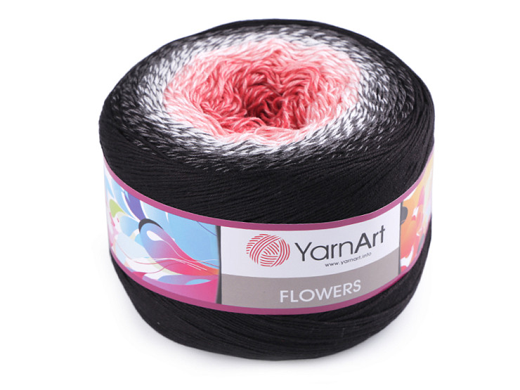 Fir de tricotat Flowers, 250 g
