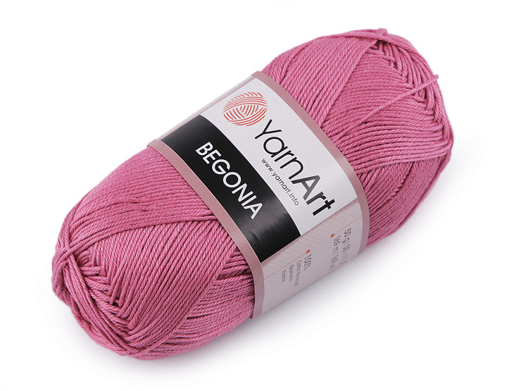 Cotton Knitting Yarn Begonia 50 g