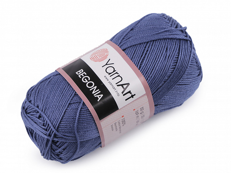 Hilo de tricotar de algodón Begonia 50 g