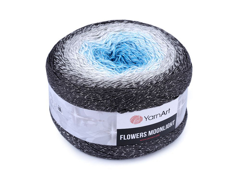 Fir de tricotat Flowers Moonlight, 260 g