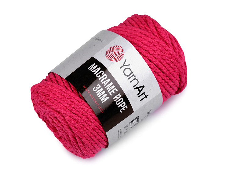 Fir de tricotat / croșetat Macrame Rope, 3 mm, 250 g 