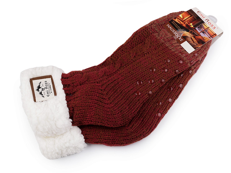 Thick Sherpa Fuzzy Socks, anti-slip, Emi Ross