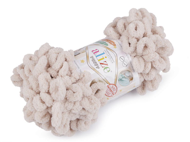 Fil à tricoter chenille Alize Puffy, 100 g