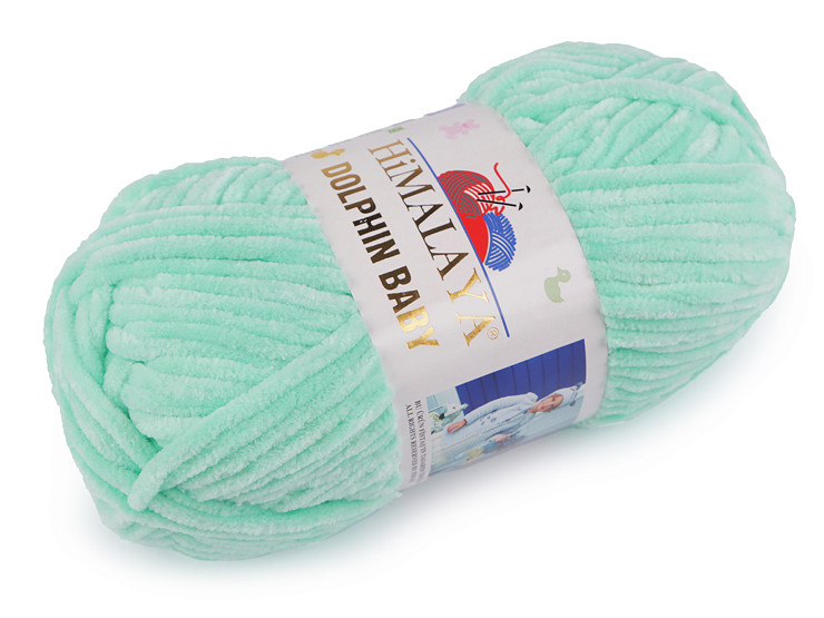 Fil à tricoter chenille Dolphin Baby, 100 g