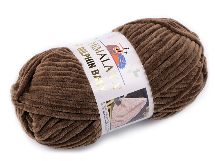 Knitting chenille yarn Dolphin Baby 100 g