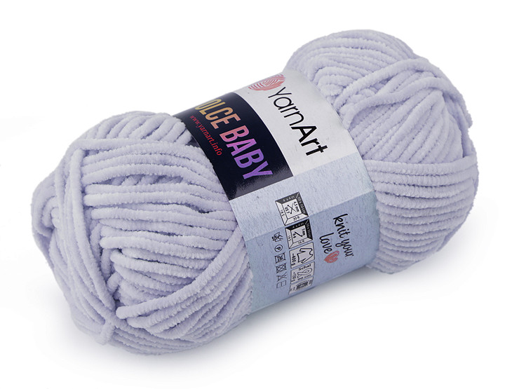 Fil à tricoter chenille Dolce Baby, 50 g