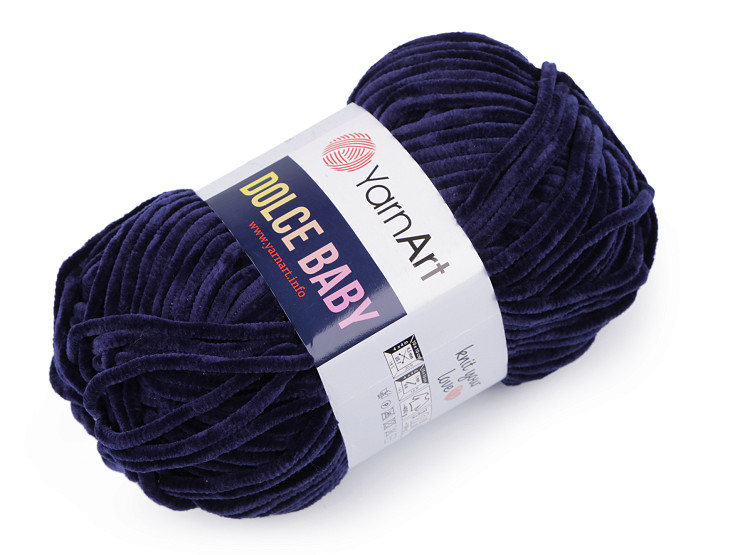 Fil à tricoter chenille Dolce Baby, 50 g