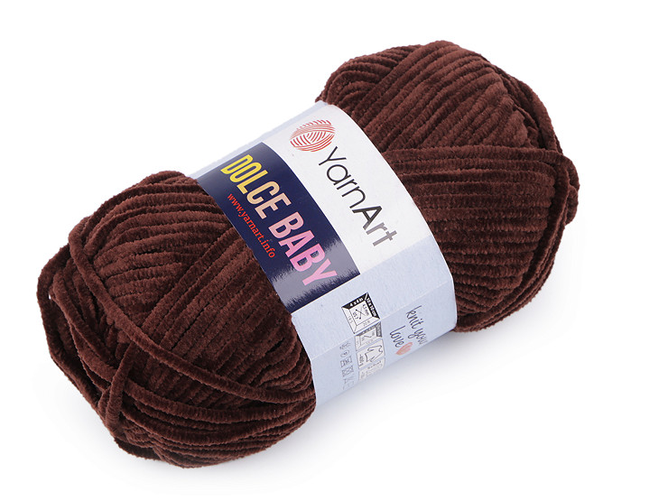 Fil à tricoter chenille Dolce Baby, 50 g