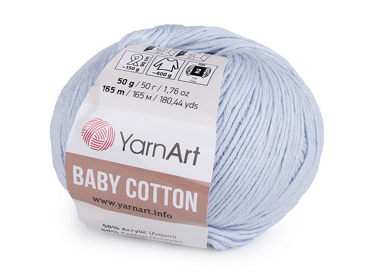 Fil à tricoter Baby Cotton, 50 g
