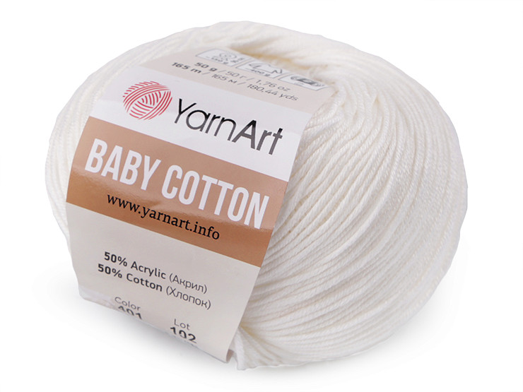 Fil à tricoter Baby Cotton, 50 g