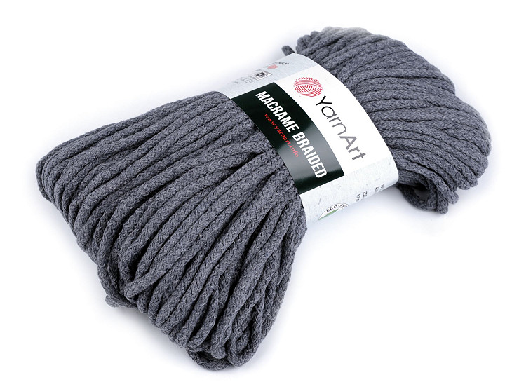 Hilo de tricotar trenzado para macramé 250 g