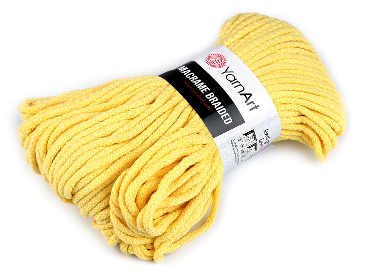 Hilo de tricotar trenzado para macramé 250 g