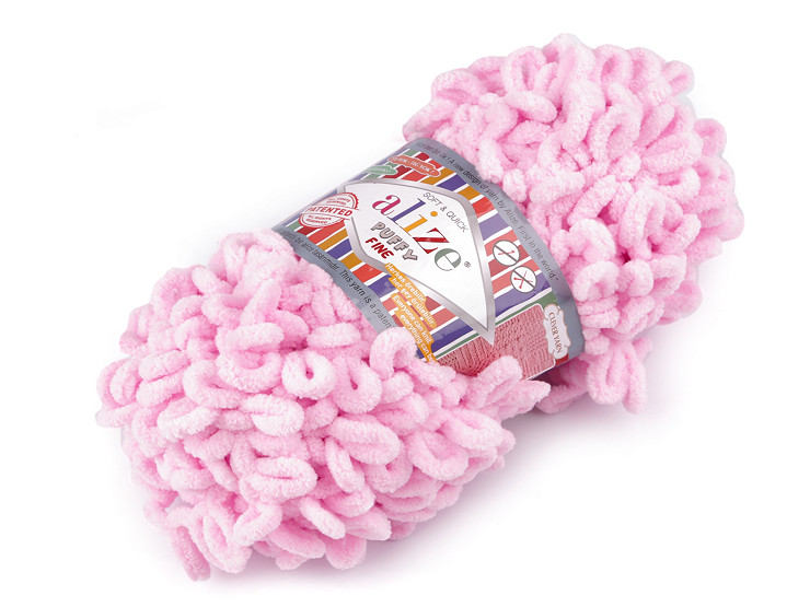 Fil à tricoter chenille Alize Puffy Fine, 100 g
