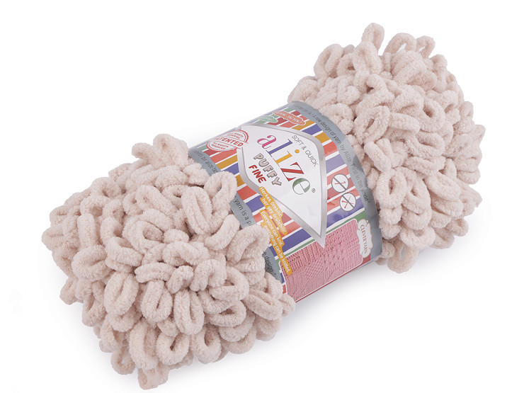 Fil à tricoter chenille Alize Puffy Fine, 100 g