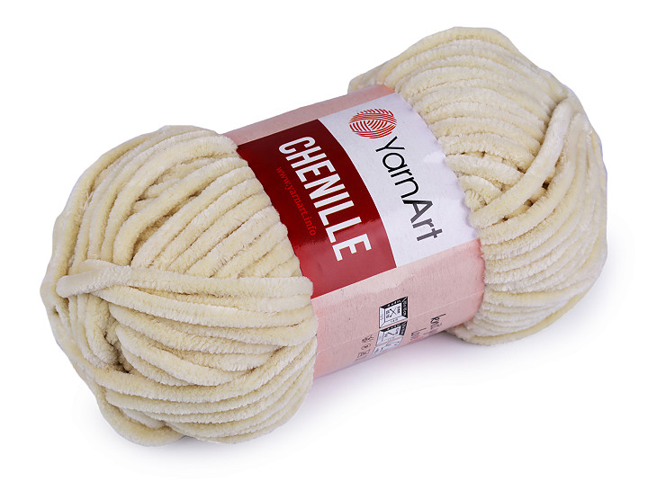 Fil à tricoter chenille, 100 g