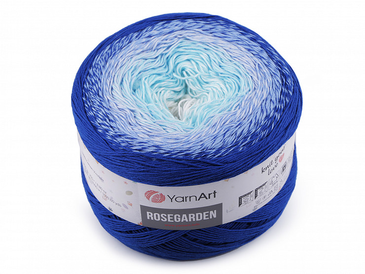 Fil à tricoter en coton Rosegarden, 250 g