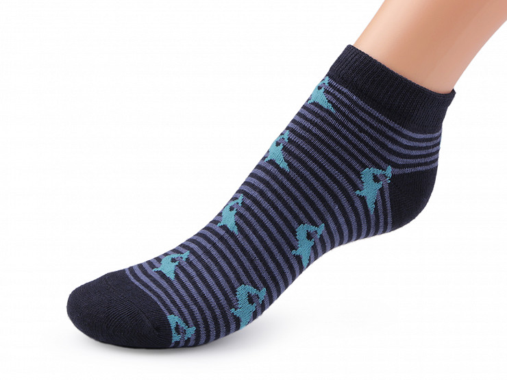 Chlapčenské bavlnené ponožky členkové