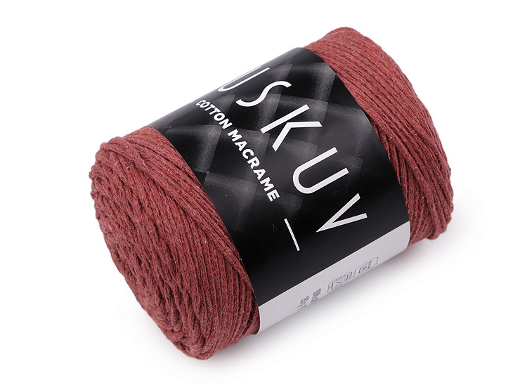 Fil à tricoter en coton Macramé, 250 g