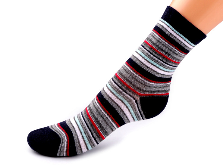 Chlapecké bavlněné ponožky, proužkované