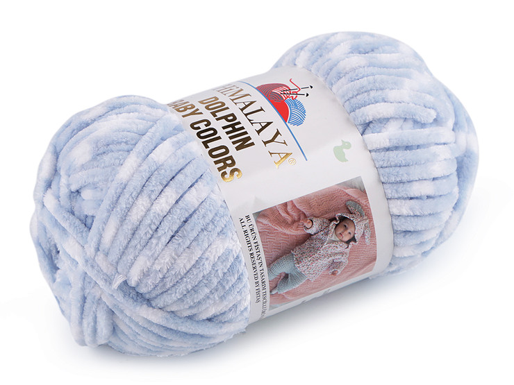 Strickgarn Chenille Dolphin Baby Colors 100 g
