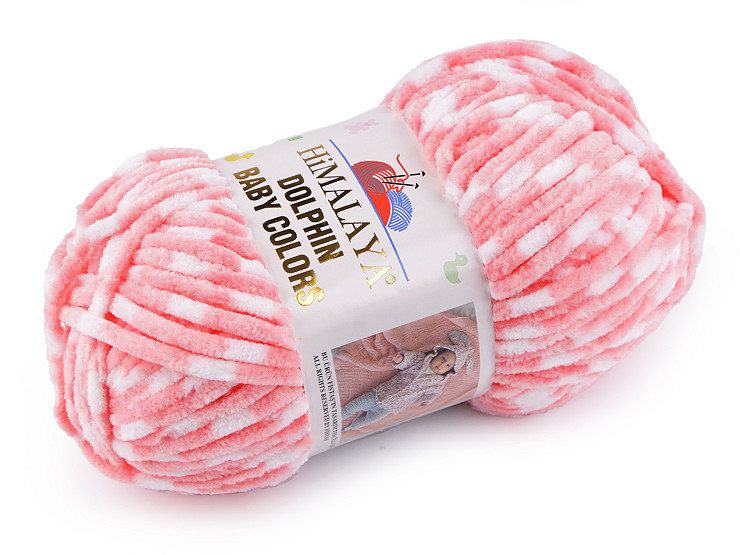 Knitting chenille yarn Dolphin Baby Colors 100 g