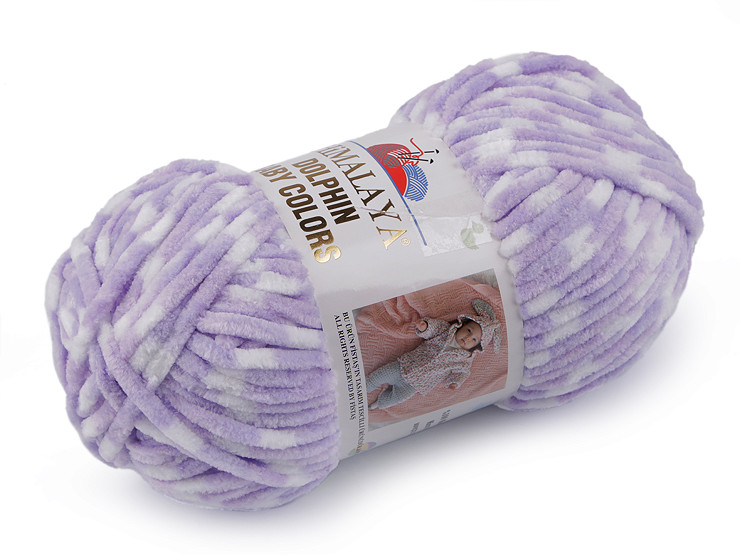 Strickgarn Chenille Dolphin Baby Colors 100 g