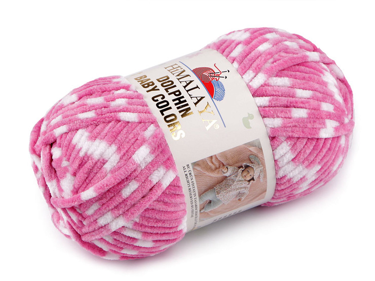 Νήμα πλεξίματος σενίλ Dolphin Baby Colors 100 g