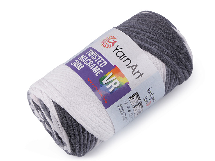 Knitting yarn Twisted Macrame 250 g