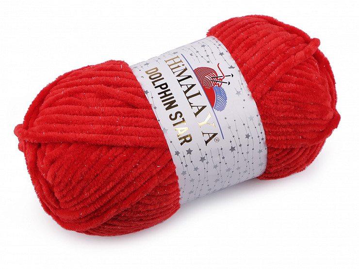 Knitting Chenille Yarn with Lurex Dolphin Star 100 g