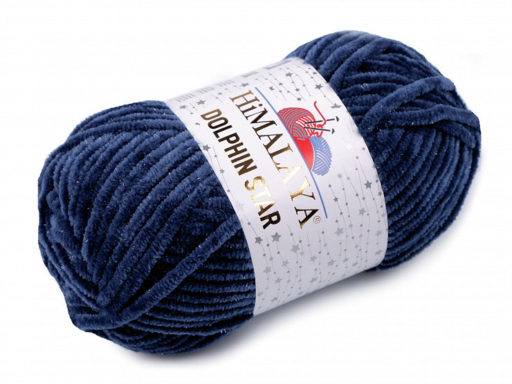 Knitting Chenille Yarn with Lurex Dolphin Star 100 g